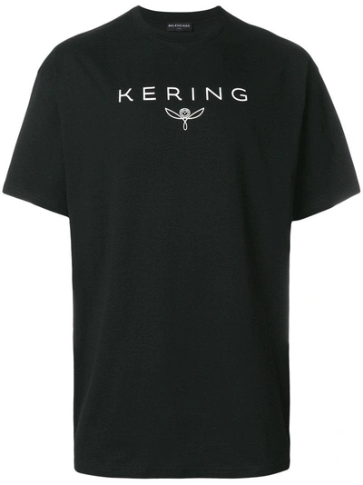 Balenciaga Logo T-Shirt - Black - XS