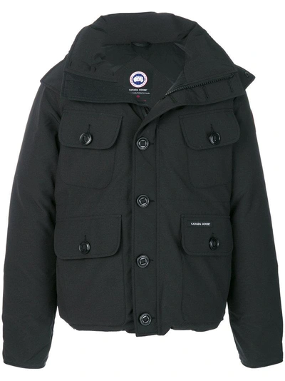 Shop Canada Goose Hooded Buttoned Coat