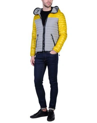 Shop Duvetica Down Jacket In Yellow