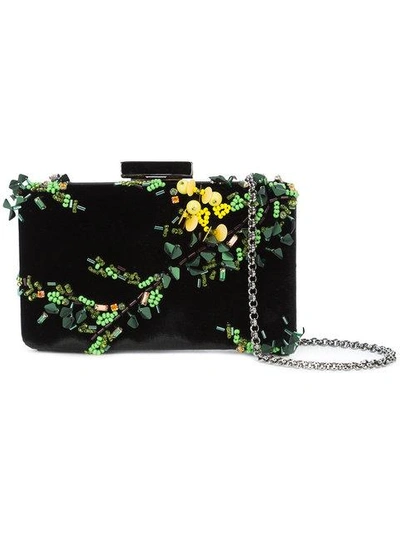 Oscar De La Renta Rogan Floral Sequin Box Clutch | ModeSens