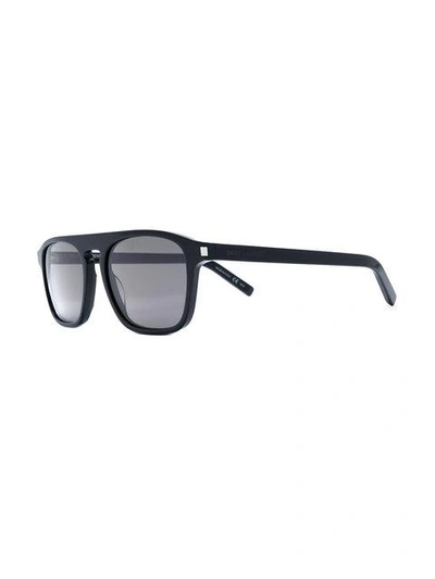 Shop Saint Laurent Sl158 Sunglasses In Black