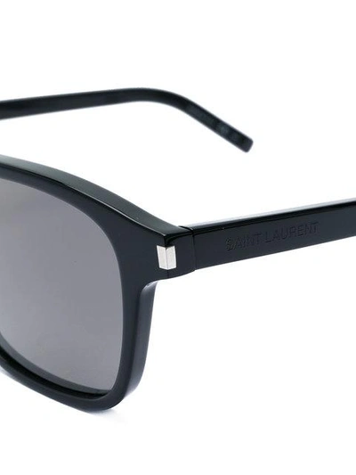 Shop Saint Laurent Sl158 Sunglasses In Black