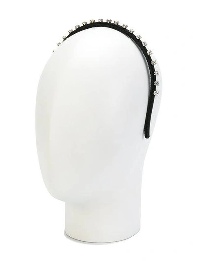 Shop Miu Miu Rhinestone Embellished Headband