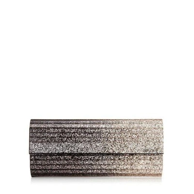 Jimmy Choo 'sweetie' Clutch - Black In Black/champagne
