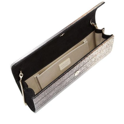 Jimmy Choo 'sweetie' Clutch - Black In Black/champagne