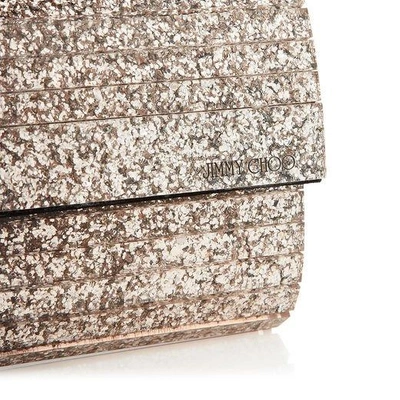 Jimmy Choo 'sweetie' Clutch - Black In Black/champagne
