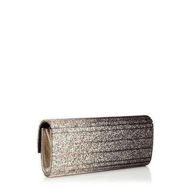 Jimmy Choo 'sweetie' Clutch - Black In Black/champagne