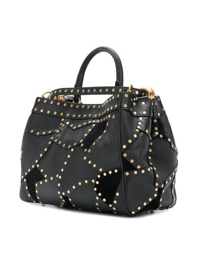 Shop Moschino Studded Tote - Black