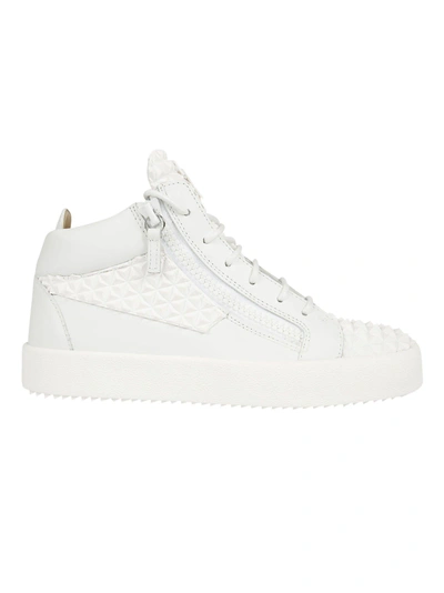 Shop Giuseppe Zanotti Kriss High-top Sneakers In White