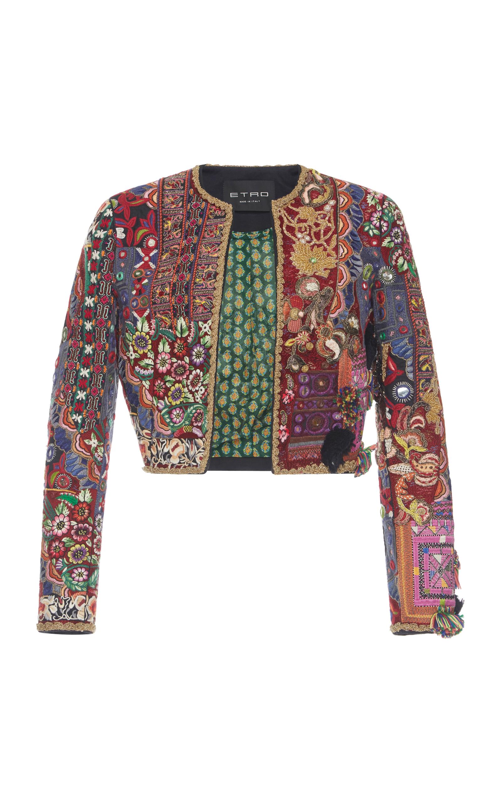Etro Embroidered Jacket In Multi | ModeSens