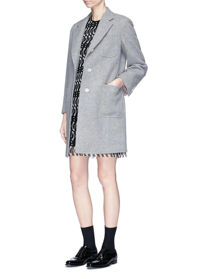 Shop Thom Browne Penguin Guipure Lace Mini Dress