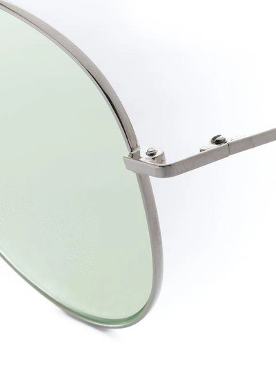 Shop Cutler And Gross Cutler & Gross Aviator Shaped Glasses - Metallic