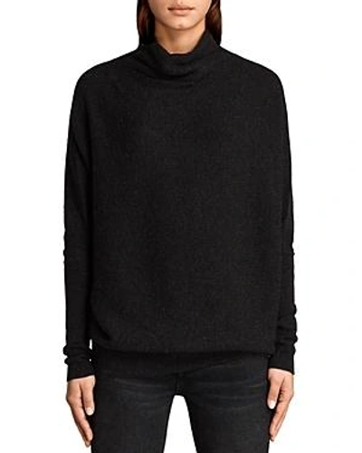 Shop Allsaints Ridley Sweater In Cinder Black Marl