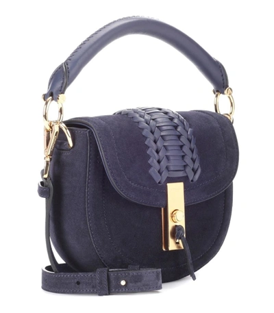 Shop Altuzarra Navy Ghianda Top Handle Mini Bag