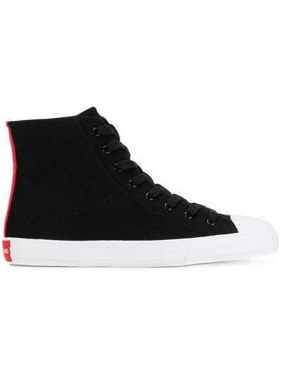 Shop Calvin Klein 205w39nyc Hi Top Sneakers - Black