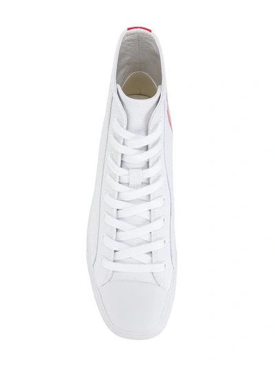 Shop Calvin Klein 205w39nyc Hi Top Sneakers In White