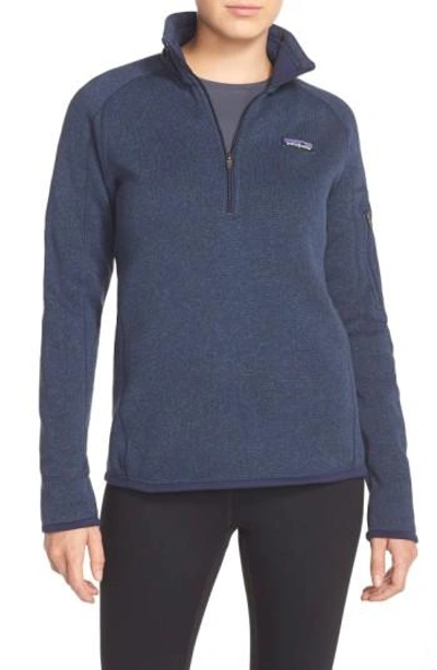 Shop Patagonia 'better Sweater' Zip Pullover In Classic Navy