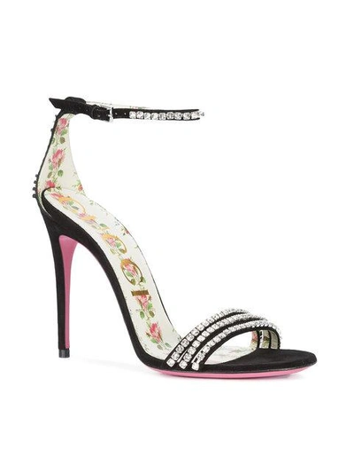 Shop Gucci Ilse Crystal Embellished Sandal