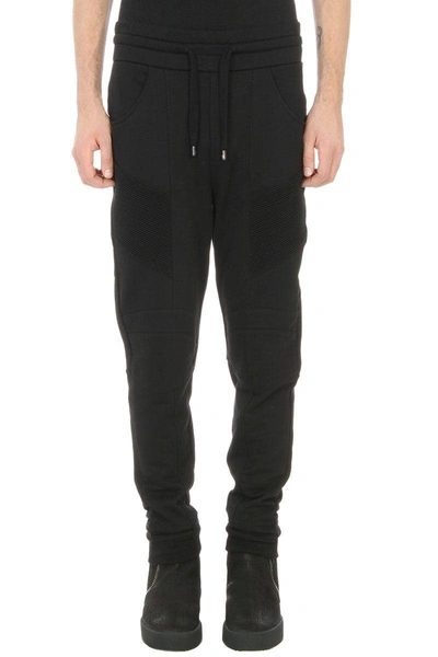 Shop Pierre Balmain Black Cotton Pants