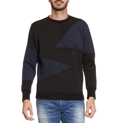 Shop Diesel Sweatshirt Sweater Men  In Black