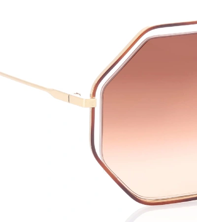 Shop Chloé Poppy Sunglasses In Brown