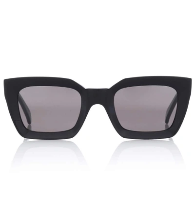 Celine Kate Rectangular Sunglasses In Black | ModeSens