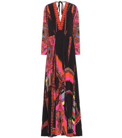 Shop Etro Printed Maxi Dress In Multicoloured