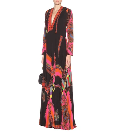 Shop Etro Printed Maxi Dress In Multicoloured