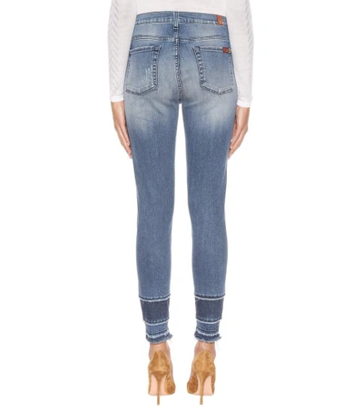 Shop 7 For All Mankind The Skinny Crop Jeans In Blue
