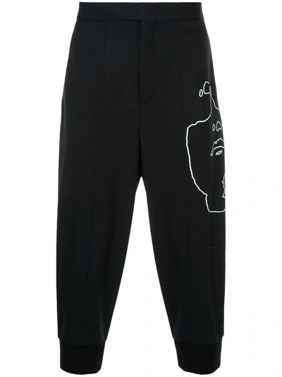 Shop Neil Barrett Siouxsie Cropped Trousers
