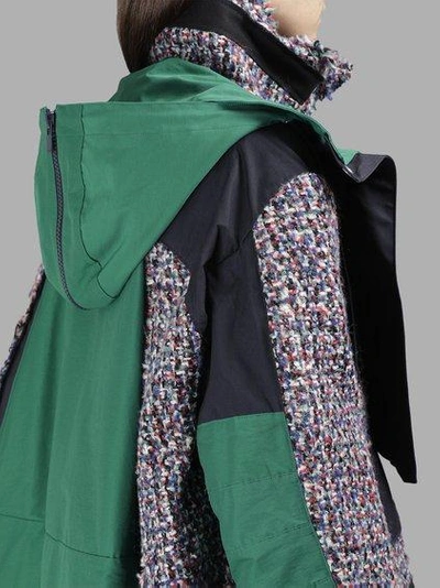 Shop Sacai Women's Multicolor Mix Tweed Blouson Jacket
