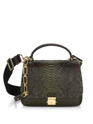 michael kors python bag olive