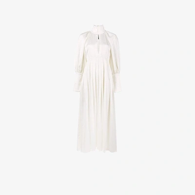 Shop Ellery The Contained High-neck Dress In White