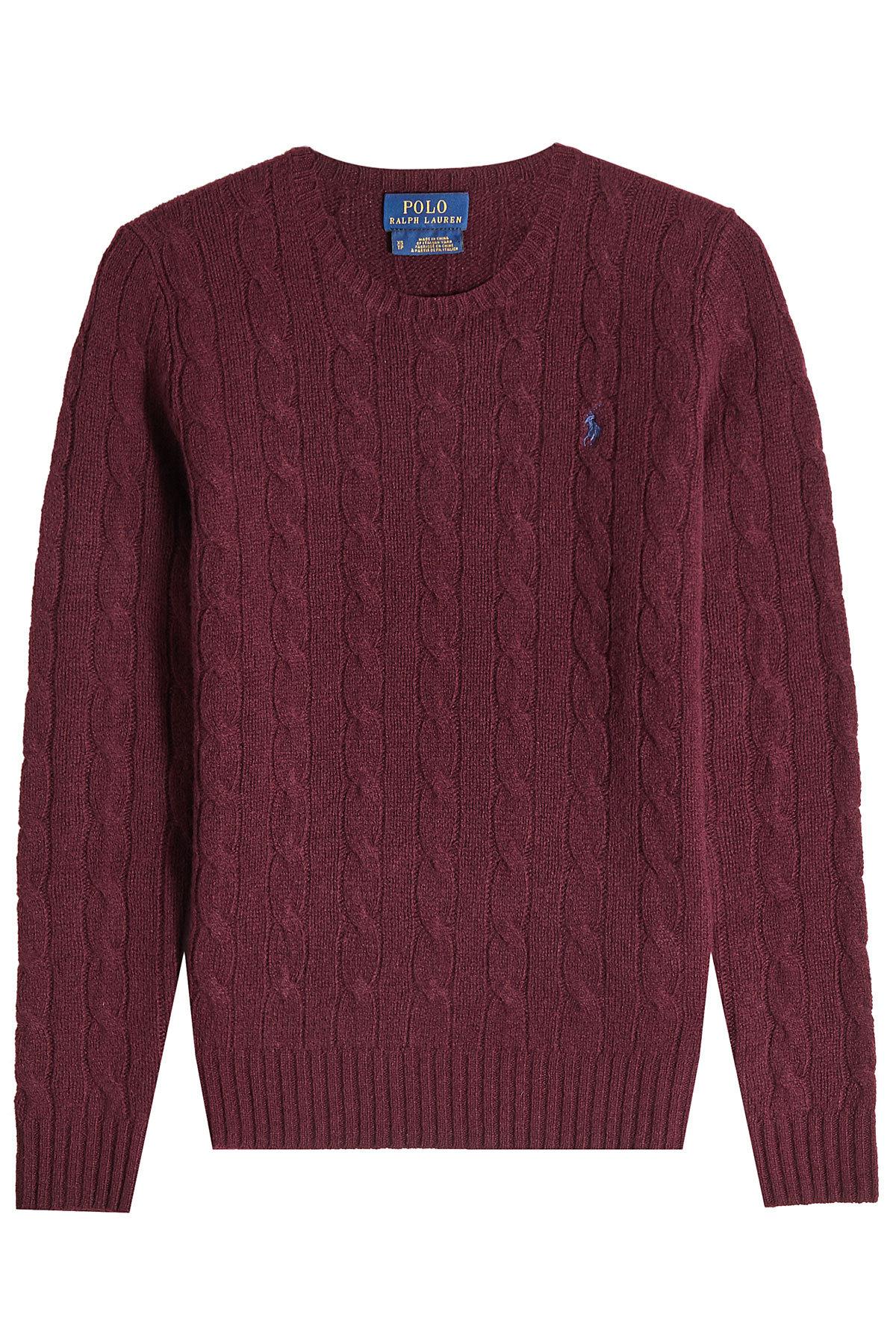 red polo pullover