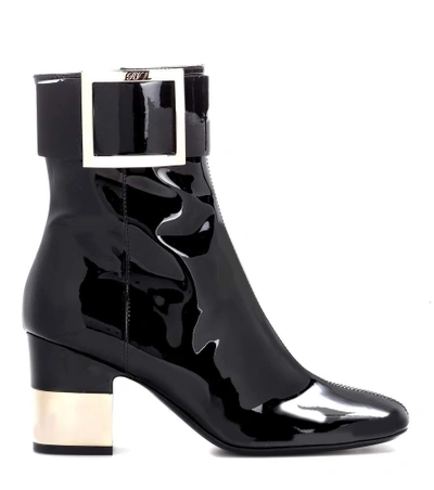 Shop Roger Vivier Podium Square Ankle Boots In Llack