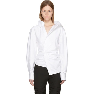 Shop Jacquemus White La Chemise Elie Shirt In 173 23100 White