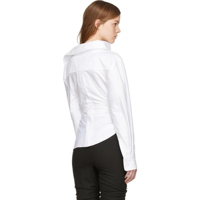 Shop Jacquemus White La Chemise Elie Shirt In 173 23100 White