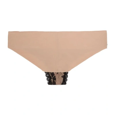 Shop Stella Mccartney Pink & Black Bella Admiring Bikini Briefs