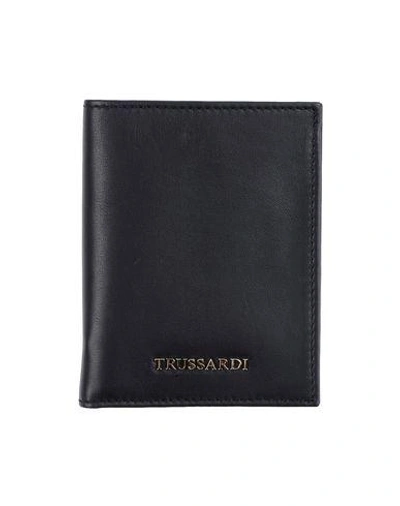 Shop Trussardi Document Holders In Black
