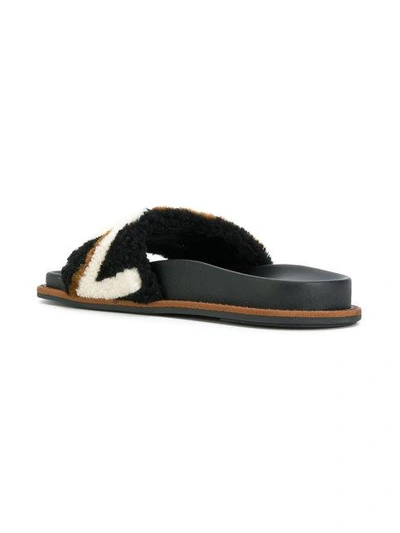 Shop Fendi Logo Pool Slides