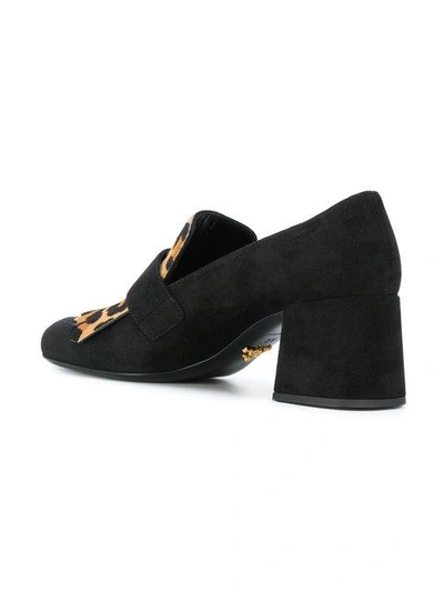 Shop Prada Block Heeled Loafers