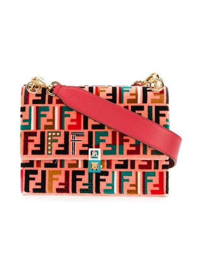 Shop Fendi Kan I Shoulder Bag In Pink