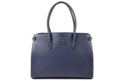 Shop Furla Pin M Bag In Blue