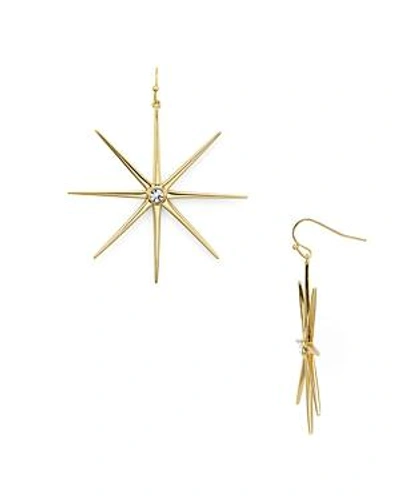 Shop Jules Smith Supernova Drop Earrings In Gold/clear