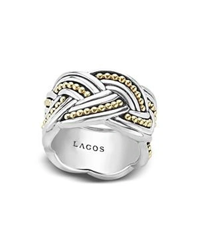 Shop Lagos 18k Gold & Sterling Silver Torsade Ring