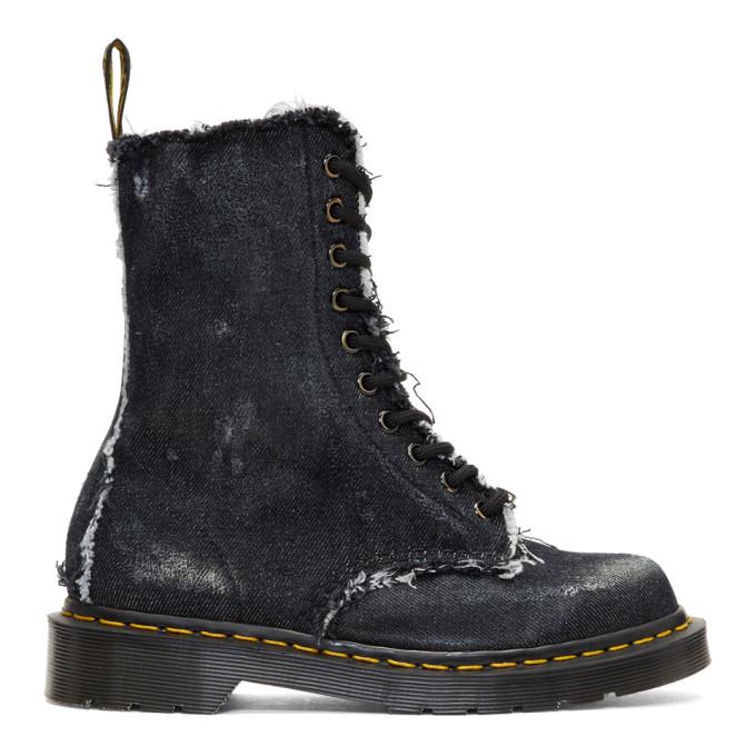 off white dr martens denim