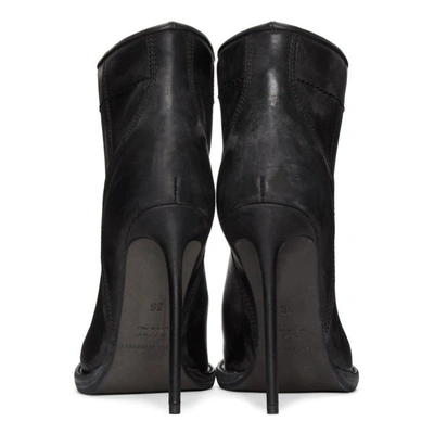 Shop Haider Ackermann Black Heeled Ankle Boots In 099 Black