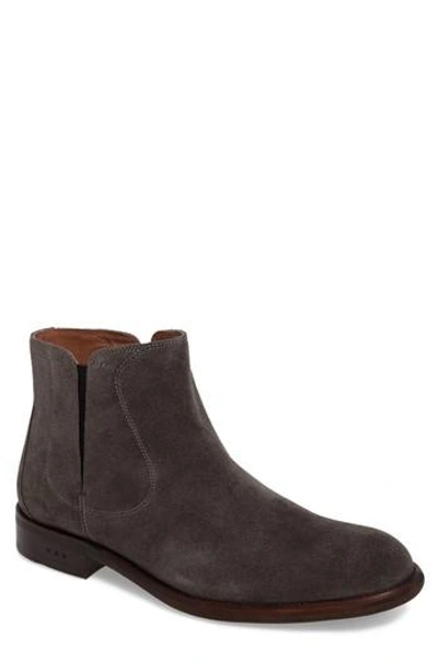 Shop John Varvatos Waverley Chelsea Boot In Coal Suede