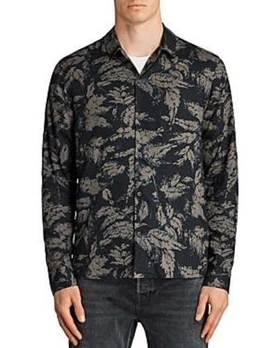Shop Allsaints Birch Slim Fit Button-down Shirt In Black