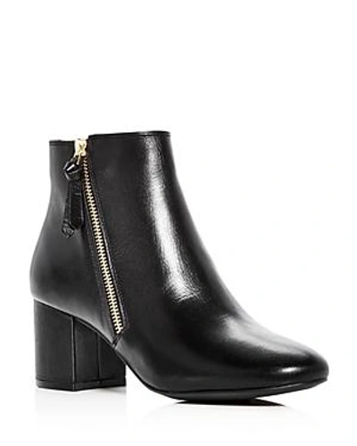 Shop Cole Haan Women's Saylor Grand Leather Booties In Black